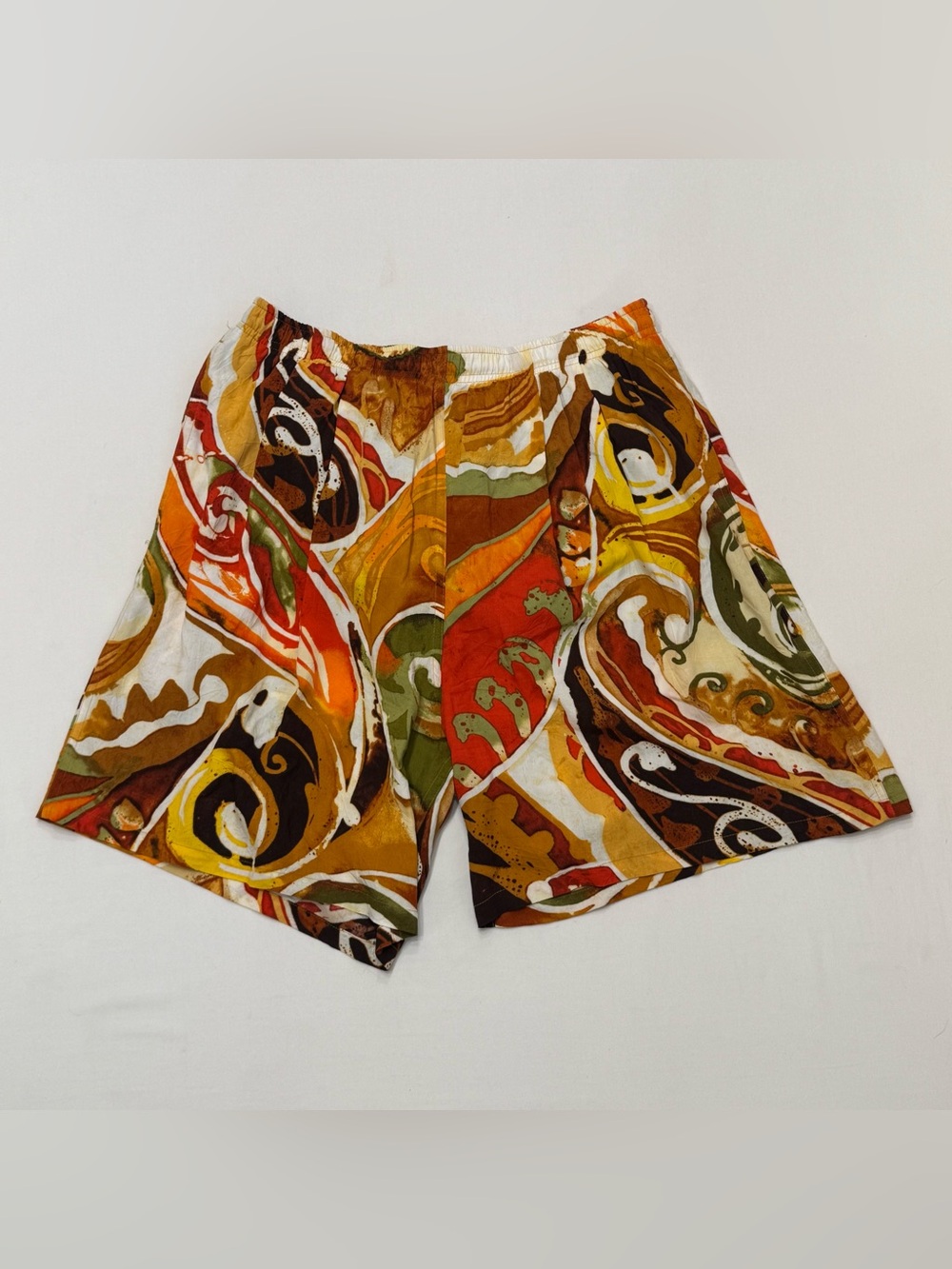 Jam's World Men's Edition Casual Board Shorts Abstract Art 100% Rayon Size Large